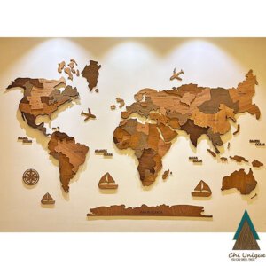 World Map with lights
