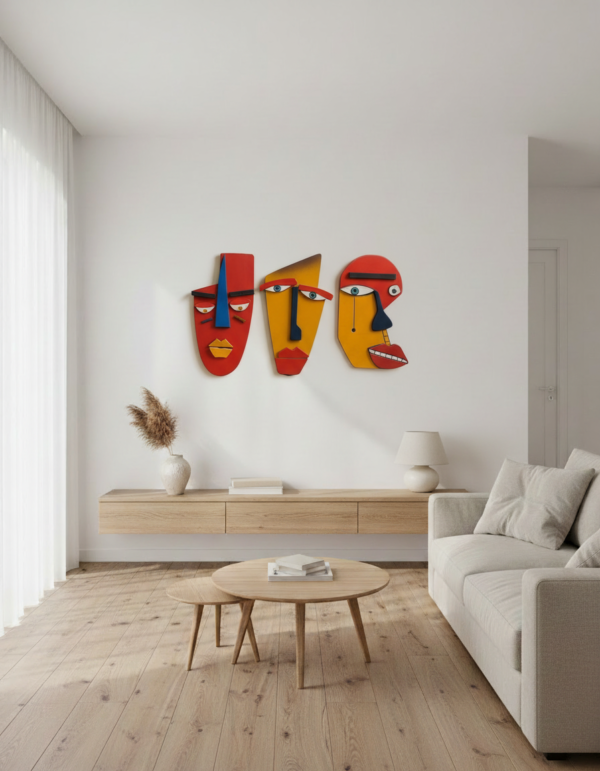 Abstract Cubist Sculptures - Picasso-style